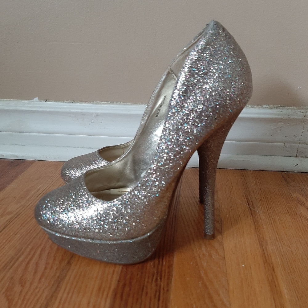 Glittery Forever 21 platform heels